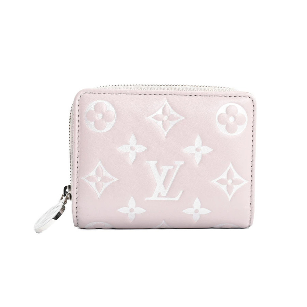 Louis Vuitton Portefeuille Lou Wallet Leather Greige Gray